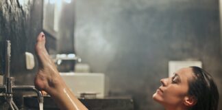 Suszenie włosów w kąpieli